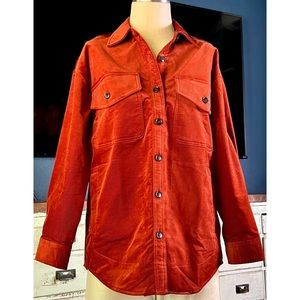 Madewell Oversized Corduroy Buttondown Shirt Jacket S